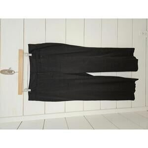 Atelier size 14 black cotton cropped dress pants